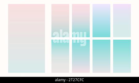 Fond dégradé d'hiver coloré vibrant. Illustration de Vecteur