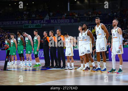 Madrid, Espagne. 17 octobre 2023. 17 octobre 2023 ; Wizink Center ; Madrid ; Espagne ; Turkish Airlines Euroleague Basketball ; Real Madrid vs Zalgiris Kaunas ; 900/cordon Press Credit : CORDON PRESS/Alamy Live News Banque D'Images