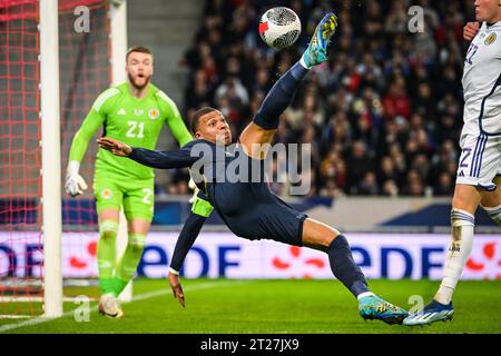 17 octobre 2023, Villeneuve-d'Ascq, France, France : Kylian MBAPPE de France lors du match amical international entre la France et l'Écosse au stade Pierre Mauroy le 17 octobre 2023 à Villeneuve-d'Ascq près de Lille, France. (Image de crédit : © Matthieu Mirville/ZUMA Press Wire) USAGE ÉDITORIAL SEULEMENT! Non destiné à UN USAGE commercial ! Banque D'Images