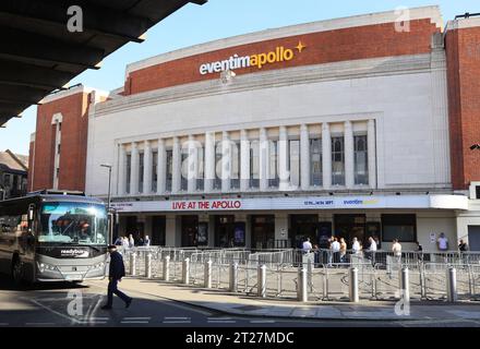 Hammersmith Apollo, où de nombreux grands concerts ont lieu, dans l'ouest de Londres, Royaume-Uni Banque D'Images