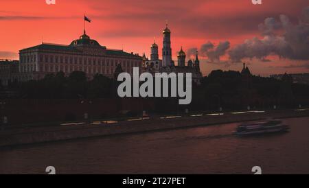 Le palais du Sénat du Kremlin à Moscou, Russie Banque D'Images