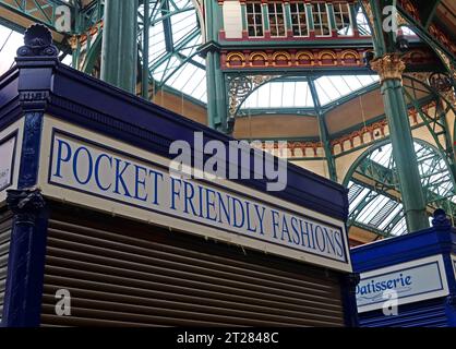 Leeds City Kirkgate Markets, Leeds Kirkgate Market, Kirkgate, Leeds, West Yorkshire, ANGLETERRE, ROYAUME-UNI, LS2 7HN Banque D'Images