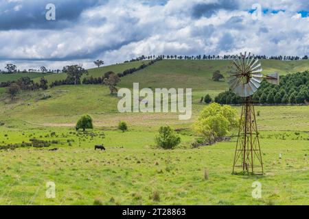 Journée à la campagne en admirant le paysage autour de Lucknow près d'Orange dans le centre-ouest de NSW, en Australie. Banque D'Images