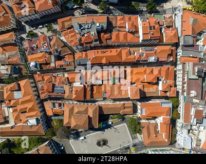 Panorama aérien de la ville de Funchal sur l'île de Madère au Portugal. Banque D'Images