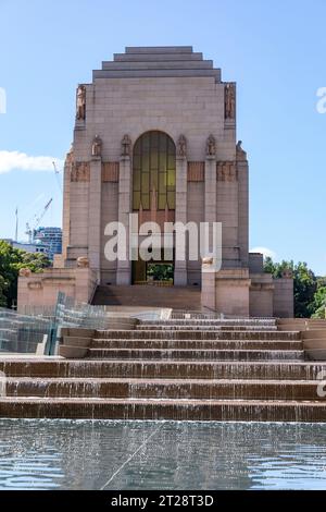 Le mémorial ANZAC à Hyde Park Sydney, en souvenir des corps d'armée australiens et néo-zélandais qui ont donné leur vie dans un conflit militaire Banque D'Images