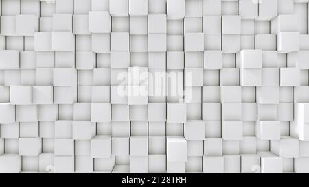 Fond abstrait de cube de béton 3D. illustration 3d. Banque D'Images