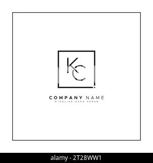 Initial KC Vector logo - modèle élégant de monogramme pour la lettre K et C pour votre entreprise Illustration de Vecteur