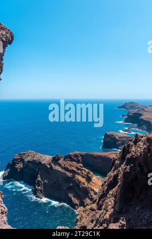 Ponta de Sao Lourenco depuis le sentier de trekking, Madère Banque D'Images