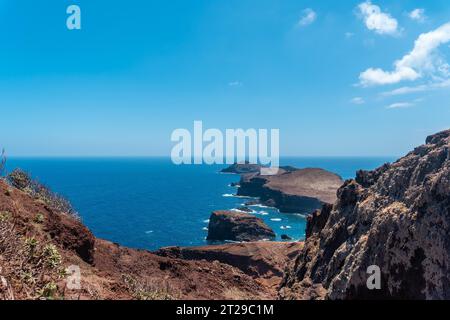 Ponta de Sao Lourenco depuis le sentier de trekking, Madère Banque D'Images