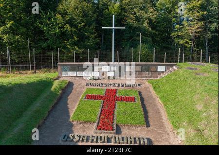 Mémorial dans l'ancien camp de concentration de Natzweiler-Struthof, Natzwiller, Alsace, France, Europe Banque D'Images