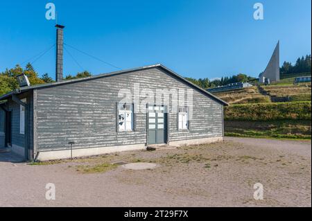 Crématorium dans l'ancien camp de concentration de Natzweiler-Struthof, Natzwiller, Alsace, France, Europe Banque D'Images