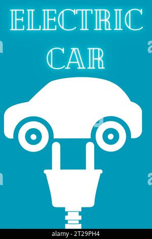 Illustrations de voitures électriques Banque D'Images