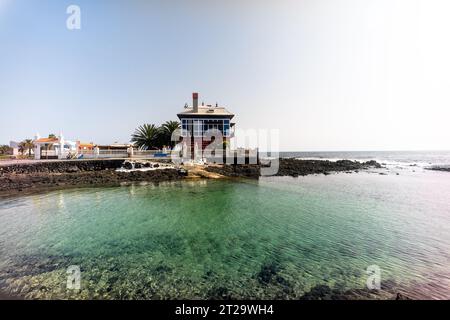 Lanzarote, Arrieta : Casa Roja ou Casa China d'Arrieta Banque D'Images