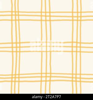 Délicat Cottagecore Cute Plaid Checks Vector Pattern. Homestead imprimé avec des lignes fines. Fond de ferme avec impression de jardin chintz Illustration de Vecteur