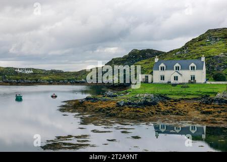 Manish est un petit village du sud de l'île de Harris, en Écosse. Banque D'Images