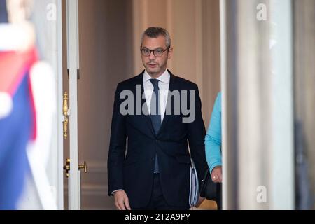 Paris, France. 18 octobre 2023. Alexis Kohler à l'Elysée à Paris le 18 octobre 2023. Photo Eliot Blondet/ABACAPRESS.COM crédit : Abaca Press/Alamy Live News Banque D'Images