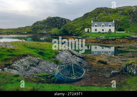 Manish est un petit village du sud de l'île de Harris, en Écosse. Banque D'Images