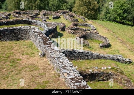 Structures de l'âge de fer dans le site archéologique de la colline de Coaña, Asturies. Espagne Banque D'Images