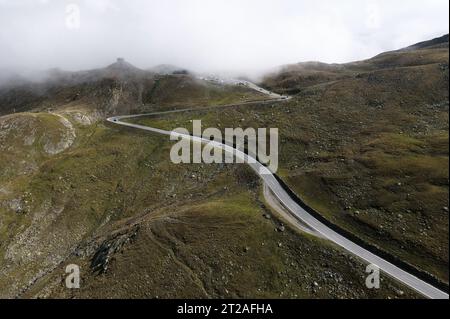 Timmelsjoch haute route alpine entre l'Autriche et l'Italie Banque D'Images