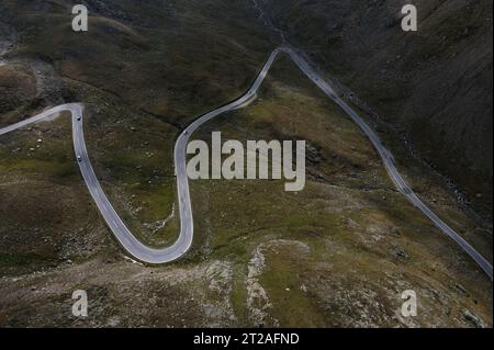 Timmelsjoch haute route alpine entre l'Autriche et l'Italie Banque D'Images