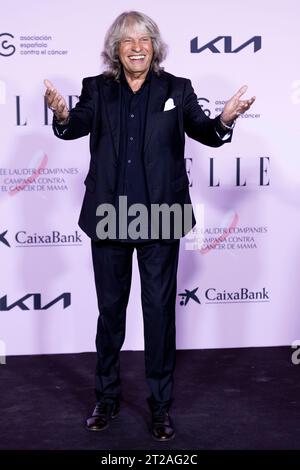 Madrid, Espagne. 17 octobre 2023. Jose Merce a assisté à ELLE cancer ball Photocall au Théâtre Royal. Crédit : SOPA Images Limited/Alamy Live News Banque D'Images