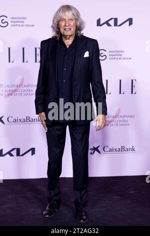 Madrid, Espagne. 17 octobre 2023. Jose Merce a assisté à ELLE cancer ball Photocall au Théâtre Royal. Crédit : SOPA Images Limited/Alamy Live News Banque D'Images