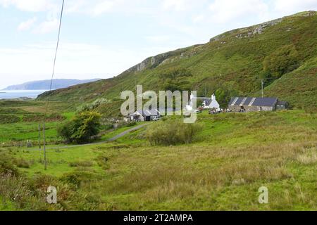 Jardin de thé Kerrera et bunkhouse, Kerrera Island Scottish Highlands Banque D'Images