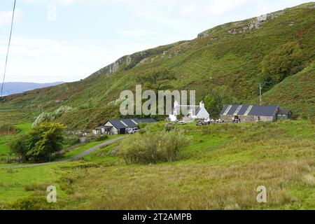 Jardin de thé Kerrera et bunkhouse, Kerrera Island Scottish Highlands Banque D'Images