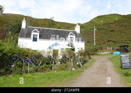 Jardin de thé Kerrera et bunkhouse, Kerrera Island Scottish Highlands Banque D'Images