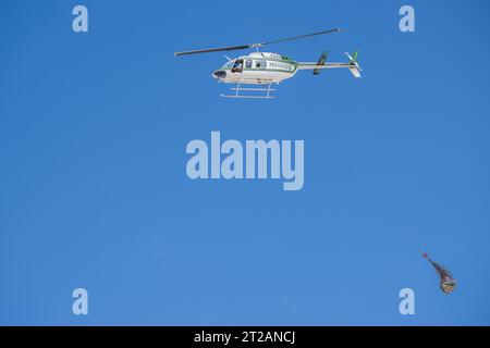 Les équipes de récupération mènent une formation en hélicoptère au champ d'essai et d'entraînement de l'Utah en préparation de la récupération de la capsule de retour d'échantillons OSIRIS-Rex de la NASA, qui a recueilli du matériel de l'astéroïde Bennu en octobre 2020 et devrait retourner sur Terre le 24 septembre 2023. Banque D'Images