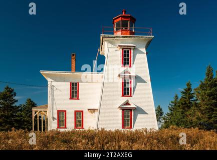 Feu de Blockhouse point   Rocky point, Île-du-Prince-Édouard, CAN Banque D'Images