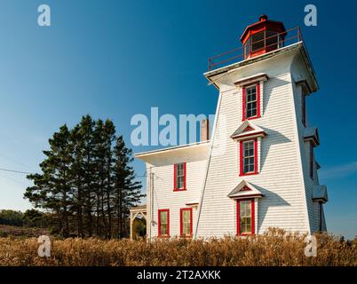 Feu de Blockhouse point   Rocky point, Île-du-Prince-Édouard, CAN Banque D'Images