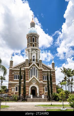 Eglise d'Igreja Matriz à Sao Joao Batista, Santa Catarina au Brésil Banque D'Images