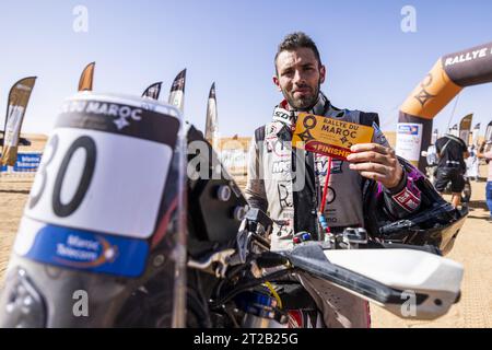 30 DUMONTIER Romain (fra), Team Dumontier Racing, Husqvarna 450 Rally, FIM W2RC, action lors de l'étape 5 du Rallye du Maroc 2023, le 18 octobre 2023 autour de Merzouga, Maroc Banque D'Images