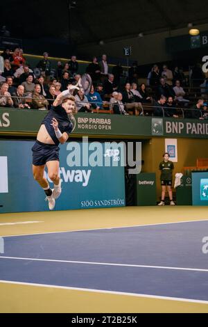 Stockholm, Kungliga tennishallen, JJ Wolf contre Laslo Djere JJ Wolf Banque D'Images