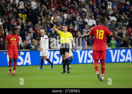 Nashville, Tennessee, États-Unis. 17 octobre 2023. USMNT bat le Ghana 4-0 dans un match amical international de football à GEODIS Park. (Kindell Buchanan/Alamy Live News) Banque D'Images