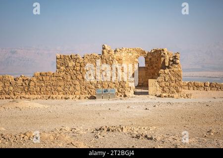 Parc national de Masada dans la région de la mer Morte d'Israël. Banque D'Images