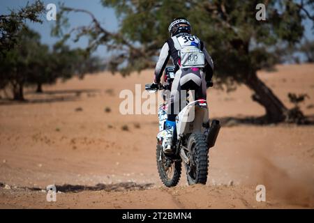 30 DUMONTIER Romain (fra), Team Dumontier Racing, Husqvarna 450 Rally, FIM W2RC, action lors du Prologue du Rallye du Maroc 2023, le 13 octobre 2023 à Agadir, Maroc - photo Joao Filipe/DPPI crédit : DPPI Media/Alamy Live News Banque D'Images