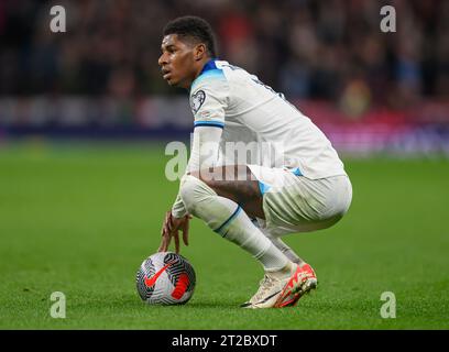 Londres, Royaume-Uni. 17 octobre 2023. 17 oct. 2023 - Angleterre - Italie - qualification Euro 2024 - Stade de Wembley. Marcus Rashford d'Angleterre. Photo : Mark pain / Alamy Live News Banque D'Images