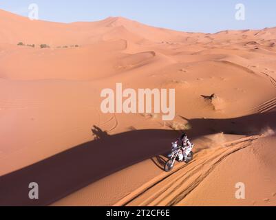 30 DUMONTIER Romain (fra), Team Dumontier Racing, Husqvarna 450 Rally, FIM W2RC, action lors de l'étape 5 du Rallye du Maroc 2023, le 18 octobre 2023 autour de Merzouga, Maroc Banque D'Images