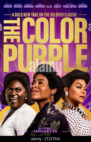 DATE DE SORTIE : 25 décembre 2023. TITRE : la couleur Violet. STUDIO : Amblin Entertainment. RÉALISATEUR : blitz Bazawule. INTRIGUE : adaptation musicale du roman d'Alice Walker sur les luttes d'une femme afro-américaine vivant dans le sud au début des années 1900 AVEC Danielle Brooks, Taraji P. Henson, Fantasia Barrino. (Image de crédit : © Amblin Entertainment/Entertainment Pictures/ZUMAPRESS.com) USAGE ÉDITORIAL SEULEMENT! Non destiné à UN USAGE commercial ! Banque D'Images