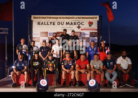 CHAMPION DU MONDE, CHAMPION DU MONDE portrait, lors de la cérémonie de remise des Prix du Rallye du Maroc 2023, le 18 octobre 2023 autour de Merzouga, Maroc Banque D'Images
