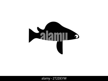 Incroyable style minimal Arapaima icône design d'illustration Illustration de Vecteur