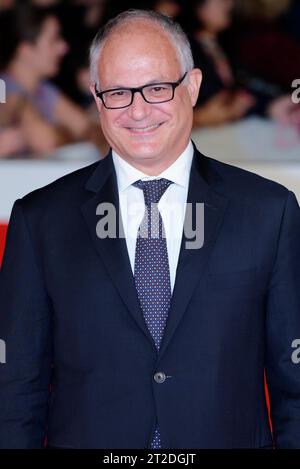 Rome, Italie. 18 octobre 2023. Roberto Gualtieri, maire de Rome, participe au 18e Festival international du film de Rome (Festa del Cinema di Roma) le 18 octobre 2023 à l'Auditorium Parco della Musica de Rome. (Photo de Massimo Valicchia/NurPhoto) crédit : NurPhoto SRL/Alamy Live News Banque D'Images