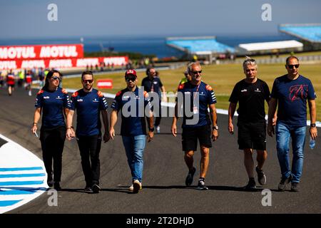 19 octobre 2023 ; Phillip Island Grand Prix circuit, Ventnor, Victoria, Australie ; 2023 MotoGP Guru par Gryfyn Australian Motorcycle Grand Prix, Arrival Day ; Numéro 88 RNF MotoGP Team pilote Miguel Oliveira Banque D'Images