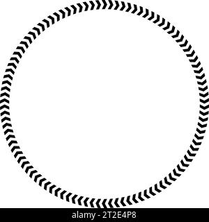 Icône représentant une flèche circulaire en chevron. Cadre de flèche ronde. Illustration vectorielle Illustration de Vecteur