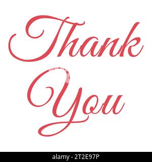 Merci inscription manuscrite. Lettrage dessiné à la main. Je vous remercie de la calligraphie. Carte de remerciement. Vector illustration. Illustration de Vecteur