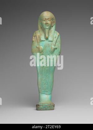 Shabti de la période tardive de Hor (Saite) ca. 688–525 B.C Voir plus. Shabti de Hor. env. 688–525 B.C. Faience. Période tardive (Saite). De l'Egypte. Dynastie 26 Banque D'Images