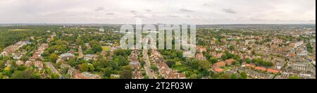 Vue aérienne panoramique de Londres Banque D'Images