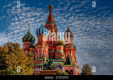 23 septembre 2015, Moscou, Russie. St. Cathédrale de Basil à Moscou, Russie. Banque D'Images